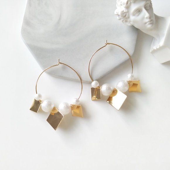 Urban Chic Hoops Earrings - Picture 6 of 9